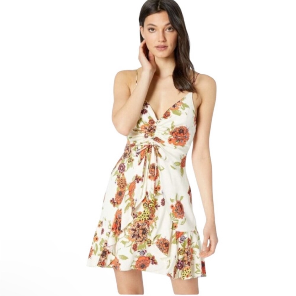 FREE PEOPLE Happy Heart Floral Mini Dress